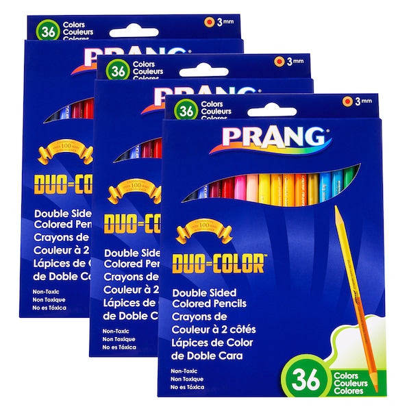 Prang Duo Colored Pencils, 36 Color Set, PK3 X22118 - main